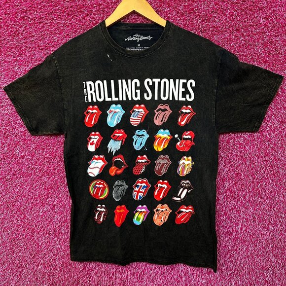 The Rolling Stones Around the World Mineral Wash tee Med - Picture 1 of 5